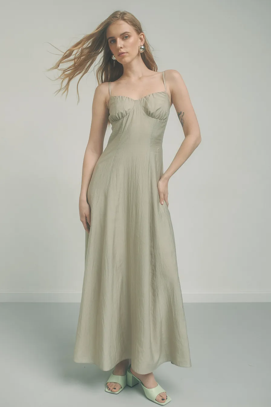 Жіноча сукня Stimma Аурелія, колір - сіро-оливковий