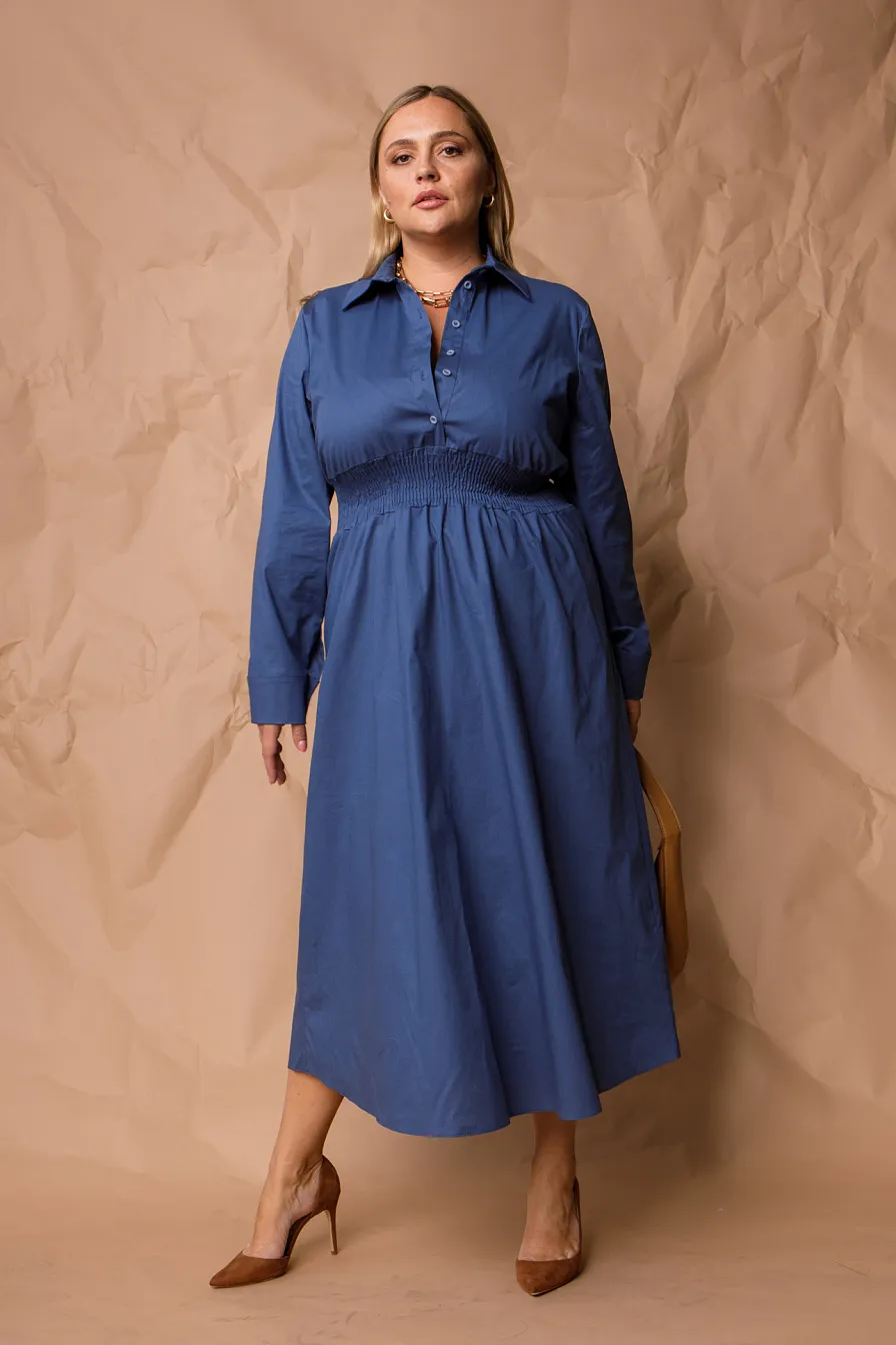 Женское платье Stimma Ханна, цвет - джинсовый